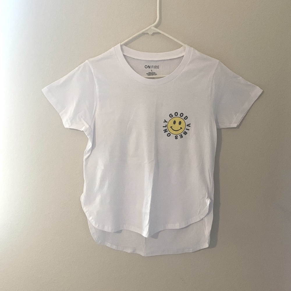 Good Vibes Only, Tshirt, White size Womens Large